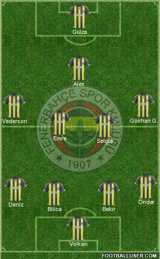 Fenerbahçe SK Formation 2010