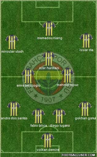 Fenerbahçe SK Formation 2010