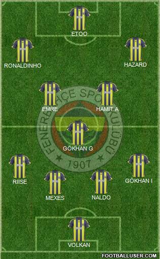 Fenerbahçe SK Formation 2010