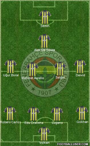 Fenerbahçe SK Formation 2010