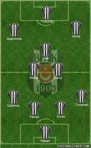 Besiktas JK Formation 2010