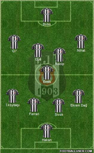 Besiktas JK Formation 2010