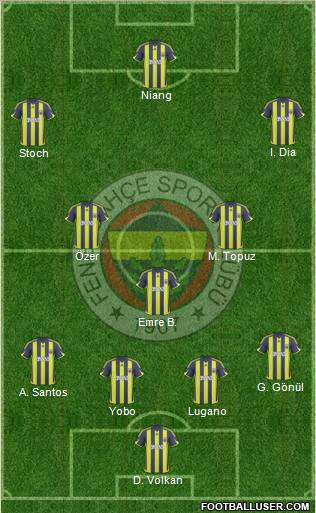 Fenerbahçe SK Formation 2010