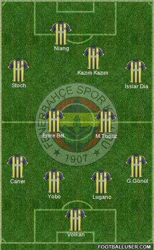 Fenerbahçe SK Formation 2010