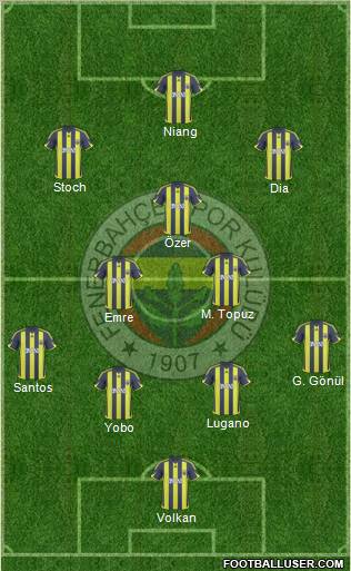 Fenerbahçe SK Formation 2010