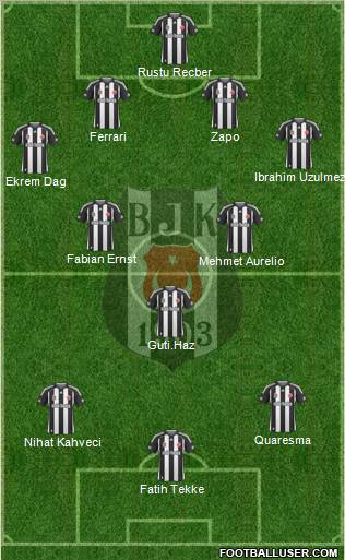 Besiktas JK Formation 2010