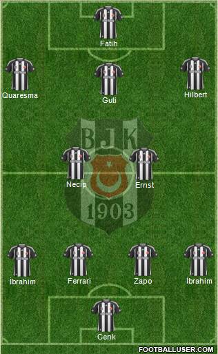 Besiktas JK Formation 2010