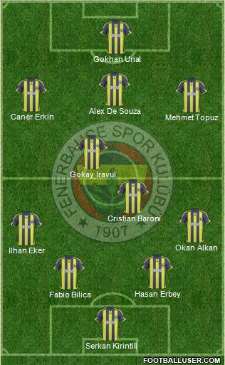 Fenerbahçe SK Formation 2010