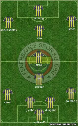 Fenerbahçe SK Formation 2010