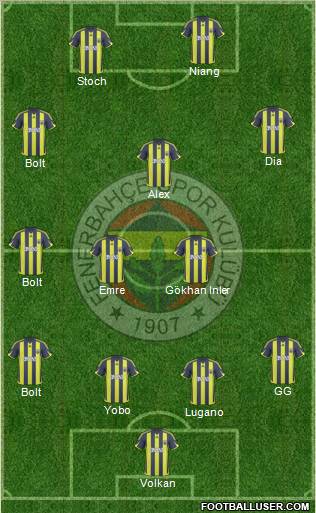 Fenerbahçe SK Formation 2010