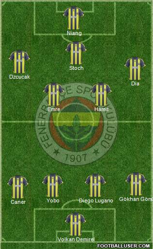 Fenerbahçe SK Formation 2010