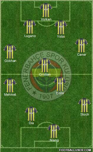 Fenerbahçe SK Formation 2010