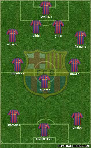 F.C. Barcelona Formation 2010