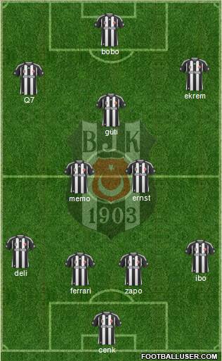 Besiktas JK Formation 2010