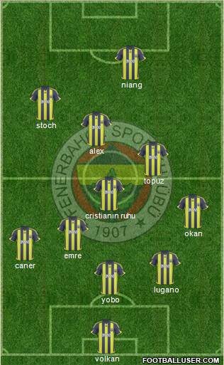 Fenerbahçe SK Formation 2010