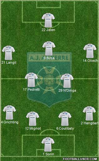 A.J. Auxerre Formation 2010