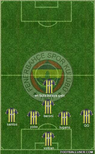 Fenerbahçe SK Formation 2010