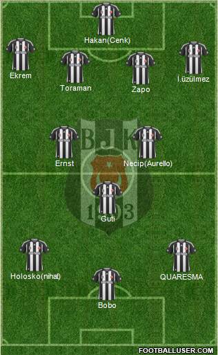 Besiktas JK Formation 2010