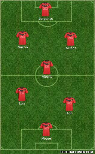 Manchester United Formation 2010