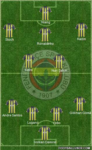 Fenerbahçe SK Formation 2010