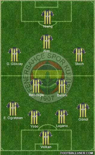 Fenerbahçe SK Formation 2010