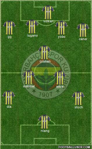 Fenerbahçe SK Formation 2010