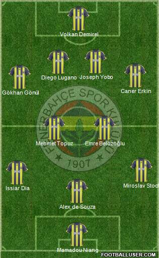 Fenerbahçe SK Formation 2010