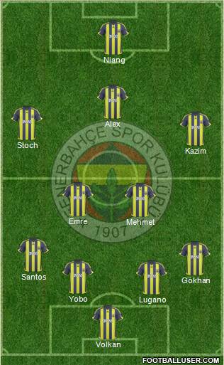 Fenerbahçe SK Formation 2010