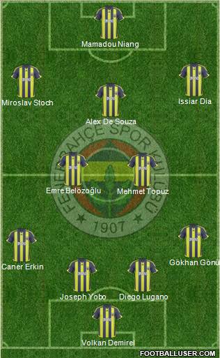 Fenerbahçe SK Formation 2010