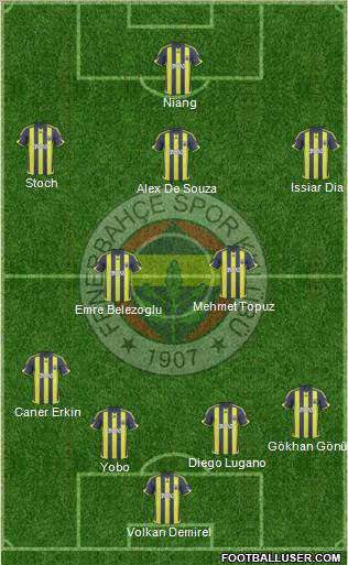 Fenerbahçe SK Formation 2010