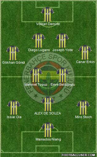 Fenerbahçe SK Formation 2010