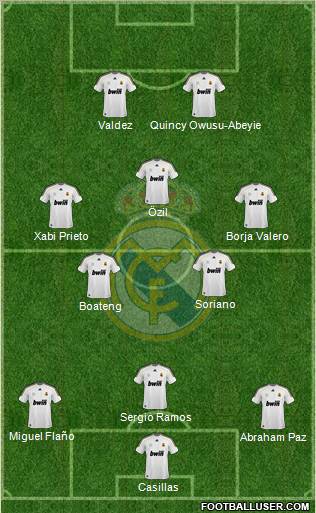 Real Madrid C.F. Formation 2010