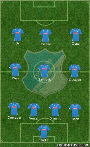 TSG 1899 Hoffenheim Formation 2010