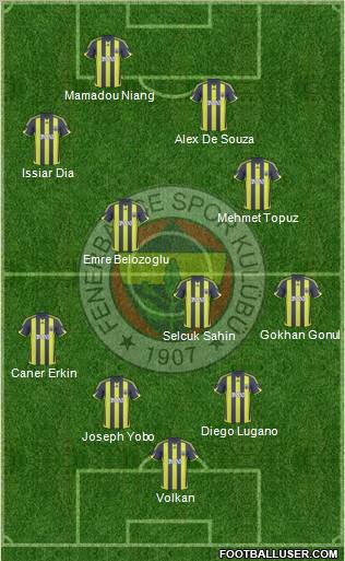 Fenerbahçe SK Formation 2010