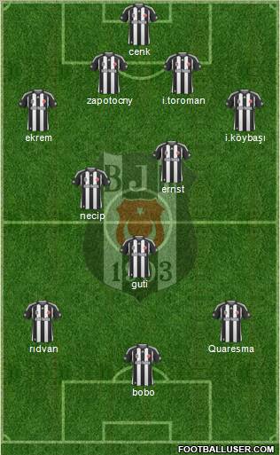 Besiktas JK Formation 2010