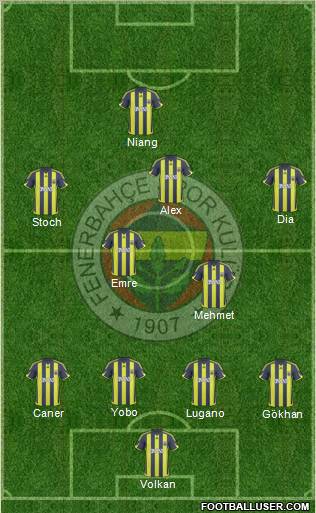 Fenerbahçe SK Formation 2010