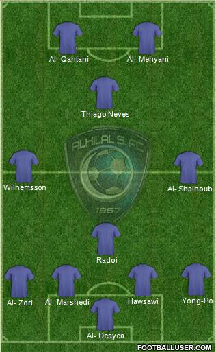 Al-Hilal (KSA) Formation 2010