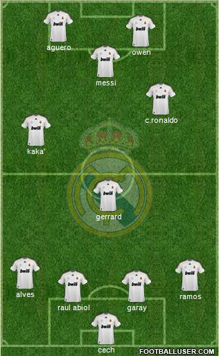 Real Madrid C.F. Formation 2010