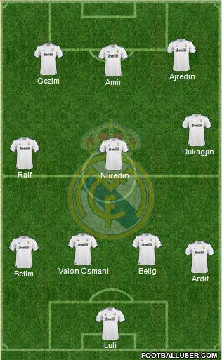 Real Madrid C.F. Formation 2010