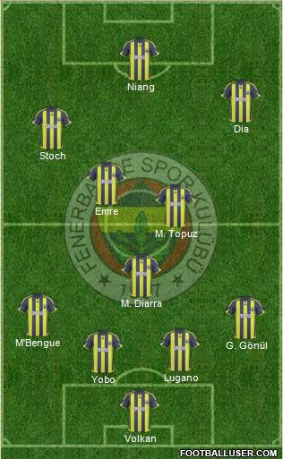 Fenerbahçe SK Formation 2010