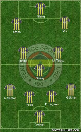 Fenerbahçe SK Formation 2010