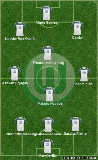 VfL Wolfsburg Formation 2010