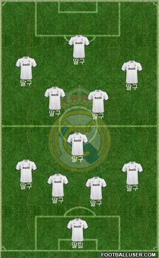 Real Madrid C.F. Formation 2010