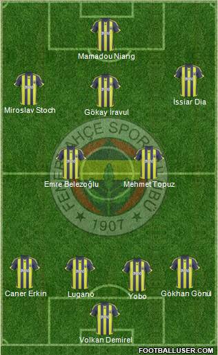 Fenerbahçe SK Formation 2010