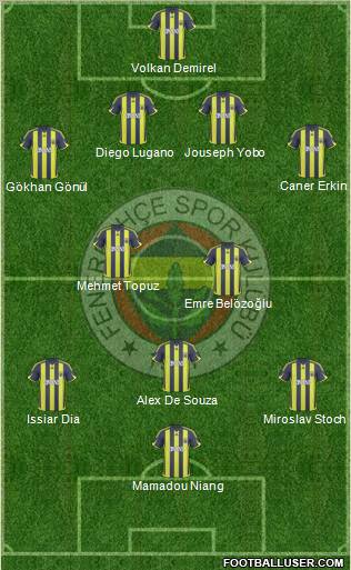 Fenerbahçe SK Formation 2010