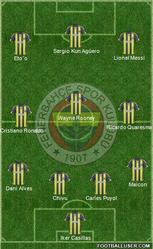 Fenerbahçe SK Formation 2010