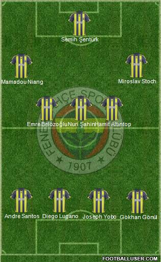 Fenerbahçe SK Formation 2010