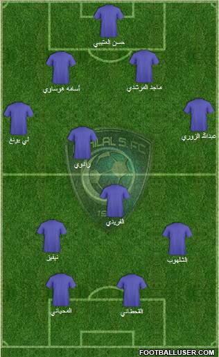 Al-Hilal (KSA) Formation 2010