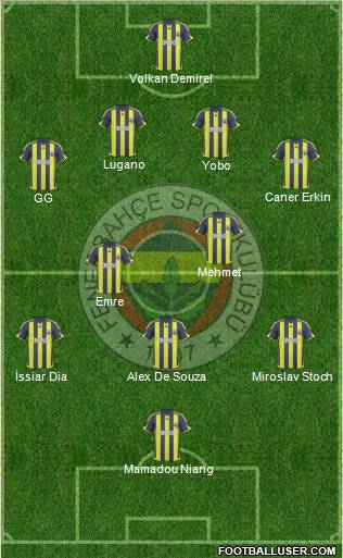 Fenerbahçe SK Formation 2010