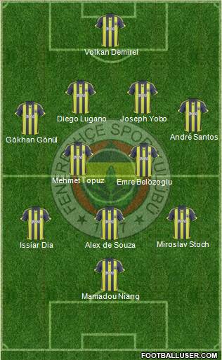 Fenerbahçe SK Formation 2010